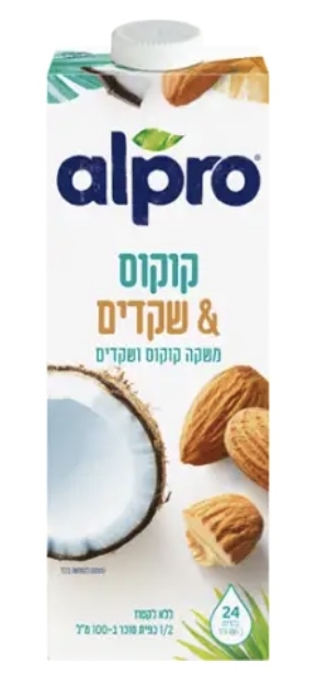 משקה קוקוס ושקדים alpro