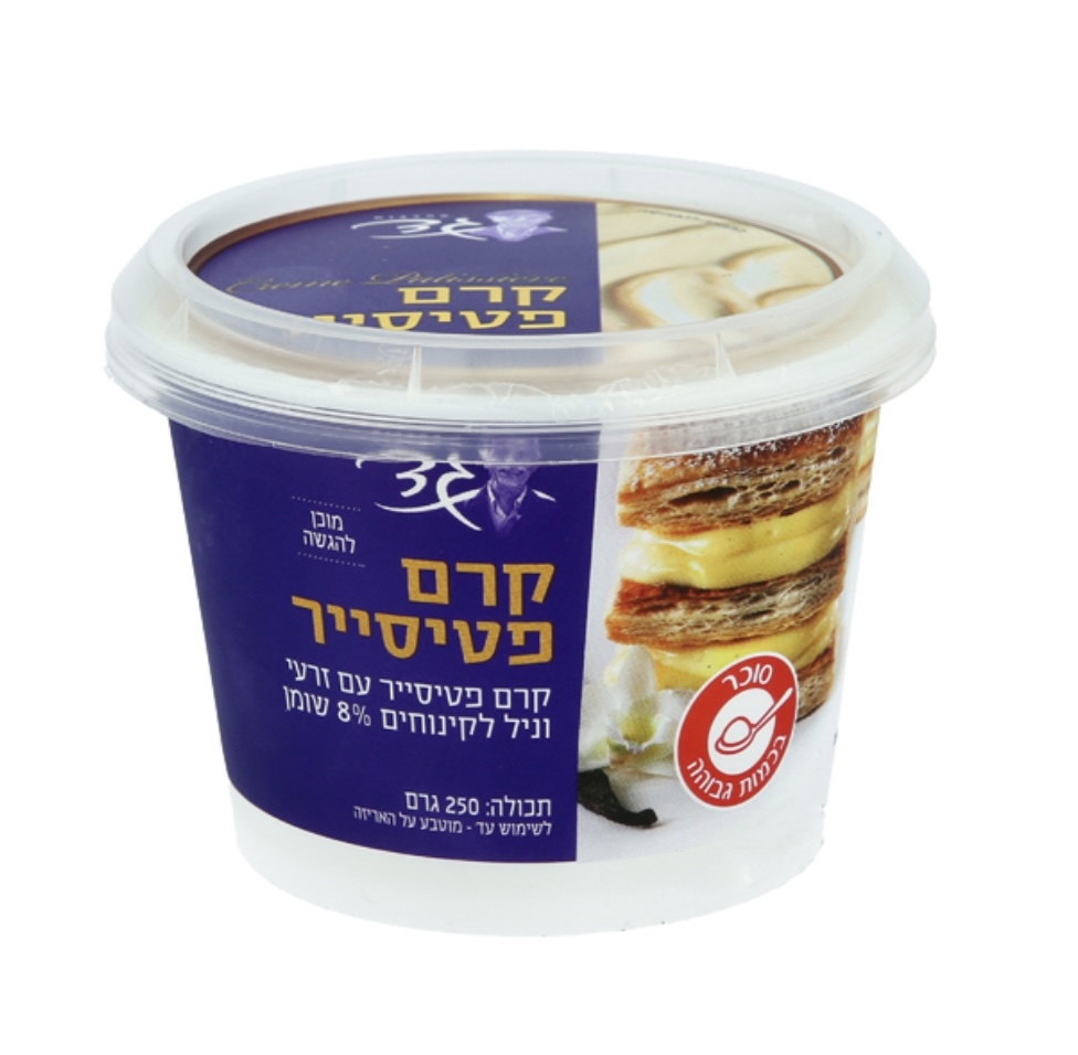 קרם פטיסייר 6% 250 גרם גד